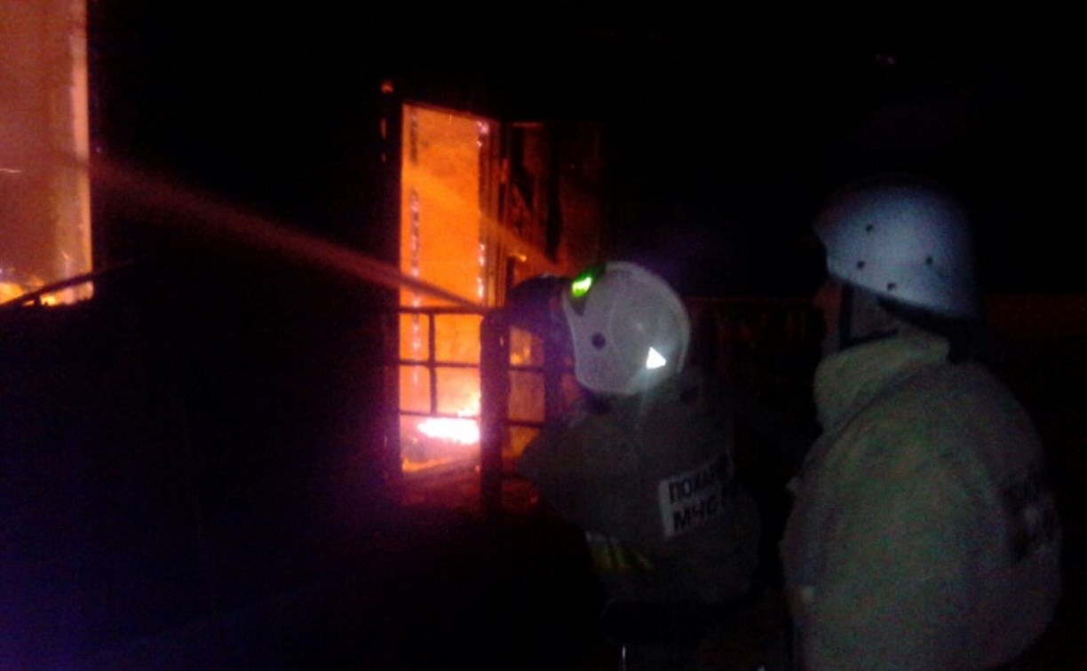 В деревне Комаревка сгорела дача