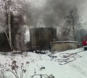Пожар на бывшем спиртзаводе в селе Дьяконово потушили