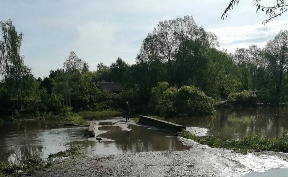 В Тульской области с моста сошла вода – через реку Веневка открыто движение