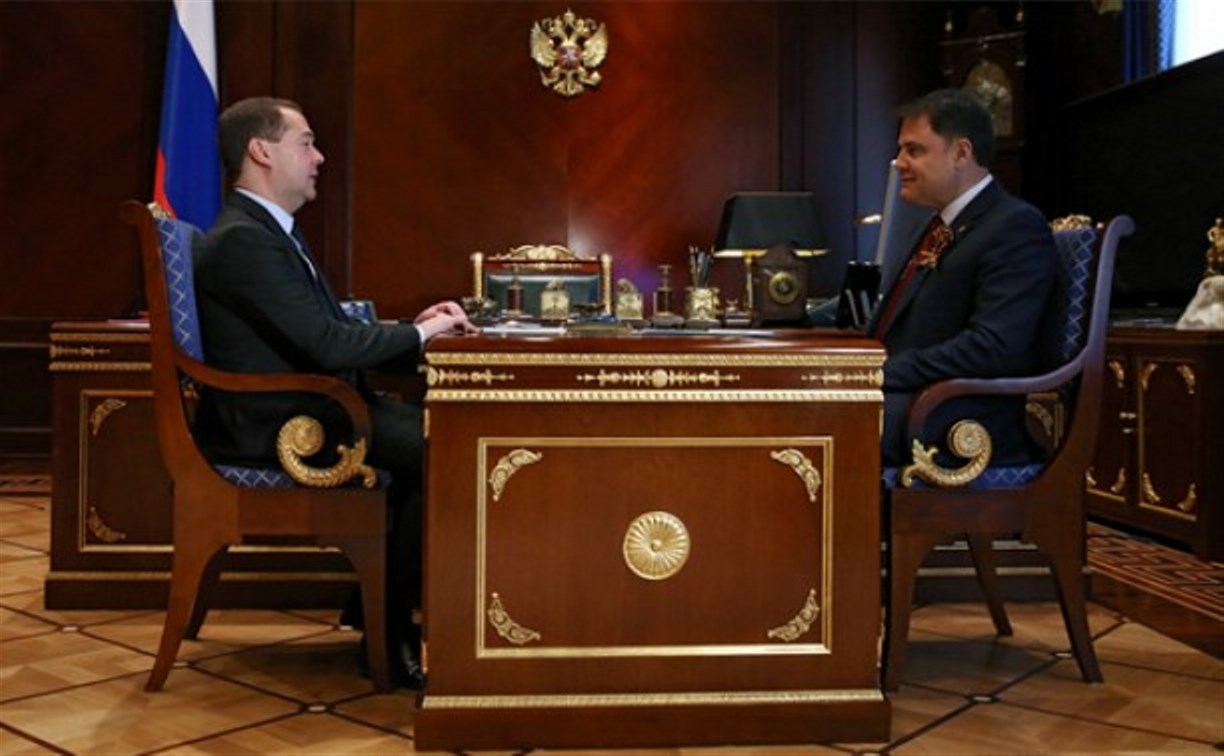 Владимир Груздев рассказал Дмитрию Медведеву об итогах своей работы на посту губернатора 
