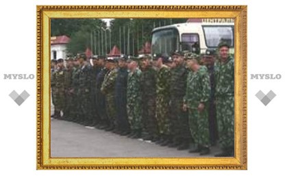 Тульские милиционеры вернулись из Чечни.