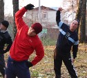Сотрудники МЧС провели спортивную тренировку в Центральном парке