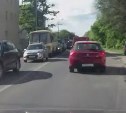 В Туле из-за короткого светофора на ул. Советской образовалась пробка
