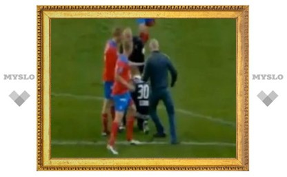 Футбольный болельщик напал на вратаря сборной Швеции