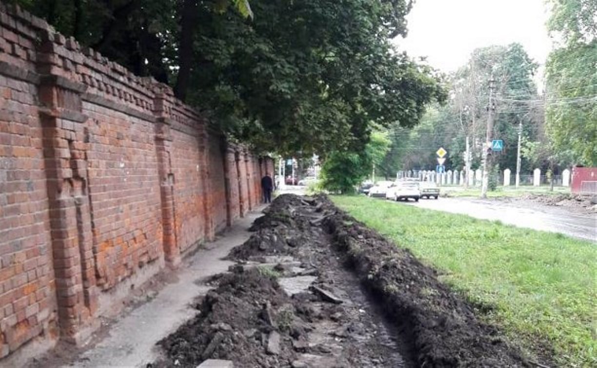 Тротуар в переулке Тимирязева восстановят за выходные