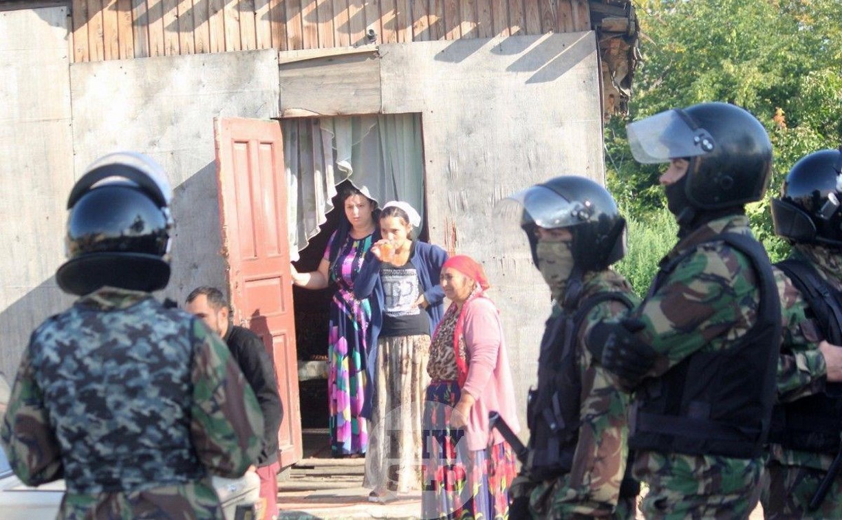 В Плеханово вновь сносят незаконные дома цыган