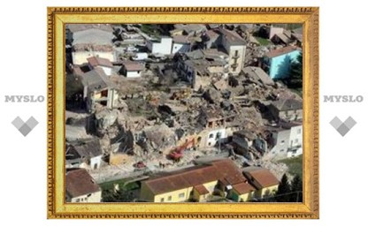 Землетрясение раскрыло старинную фреску в итальянской церкви