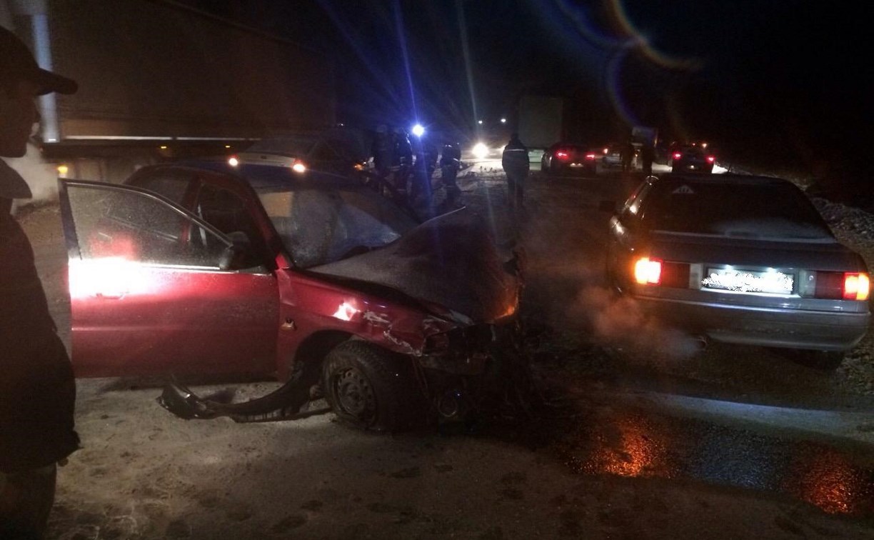 В ДТП с участием семи машин под Киреевском пострадал человек