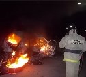 На трассе «Тула-Новомосковск» «Мицубиси» загорелся в результате ДТП