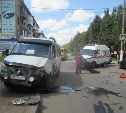 В Новомосковске произошла авария с участием автомобиля скорой помощи