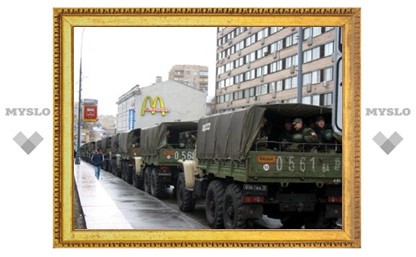 Тульских военных пока не привлекли к охране порядка в Москве