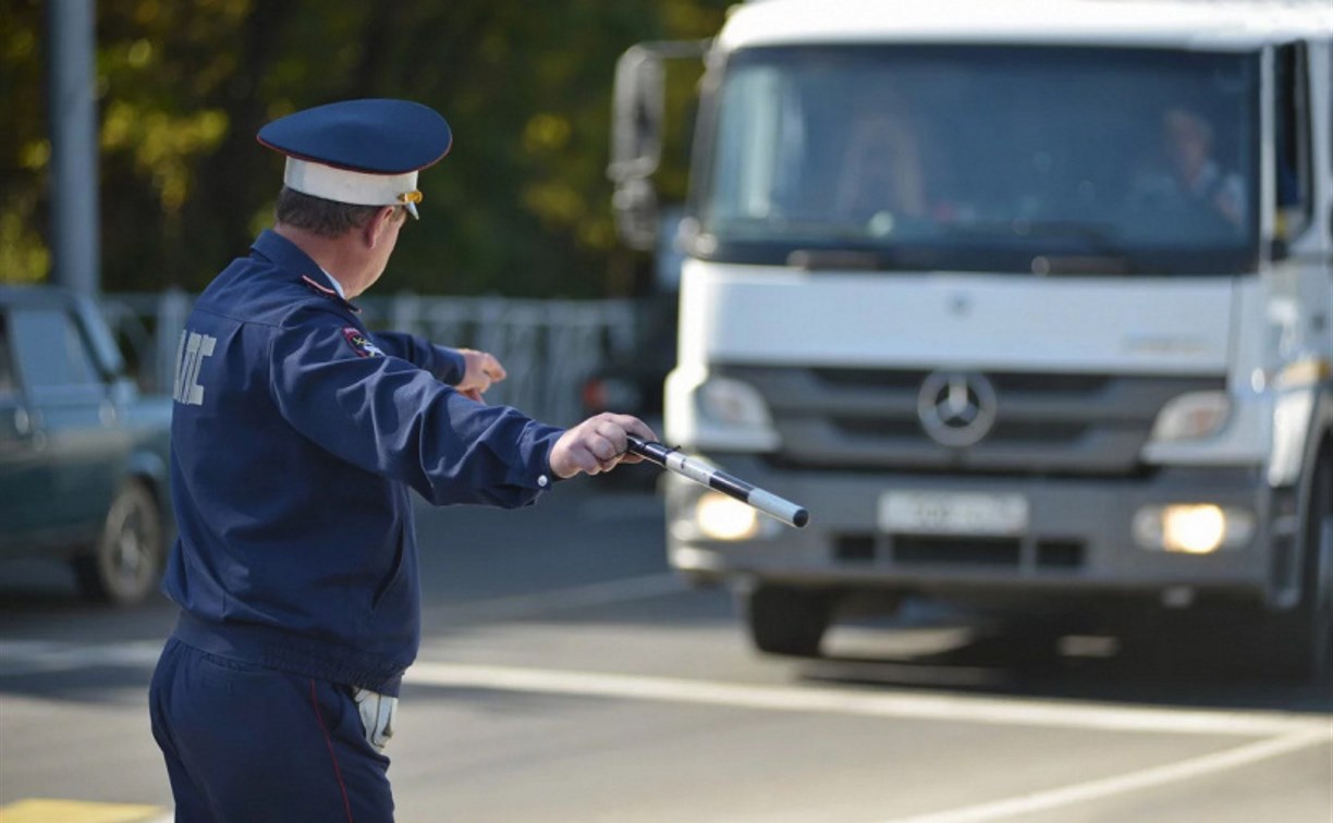 Полицейские задержали под Тулой «бесправного» водителя грузовика
