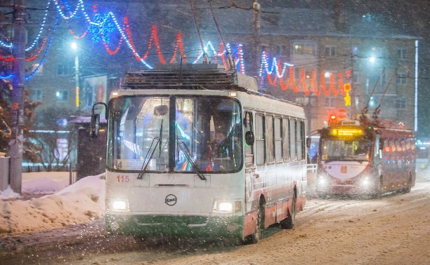 В Новогоднюю ночь транспорт в Туле будет ходить по измененным маршрутам