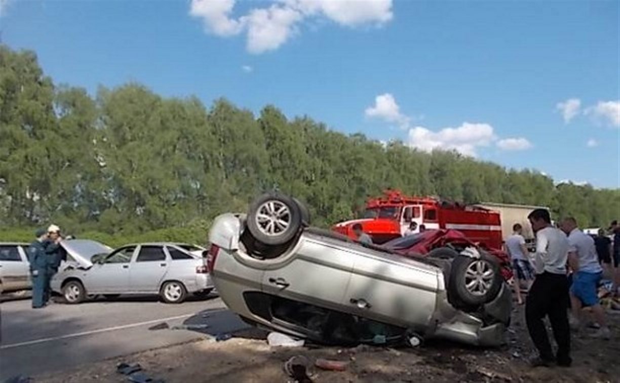 В крупной аварии в Киреевском районе пострадали люди