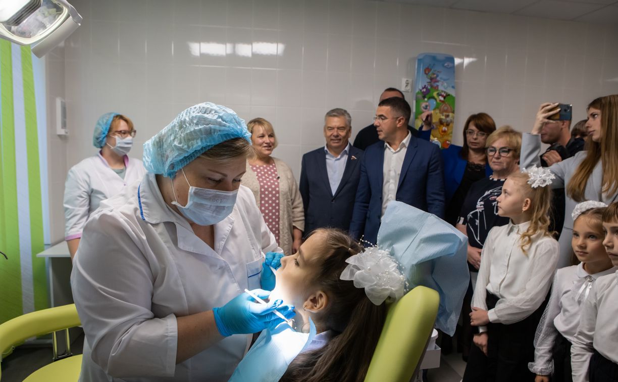 «Улыбка детства»: в Белевской школе № 1 открылся стоматологический кабинет