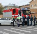 В Туле пожарная машина столкнулась с BMW