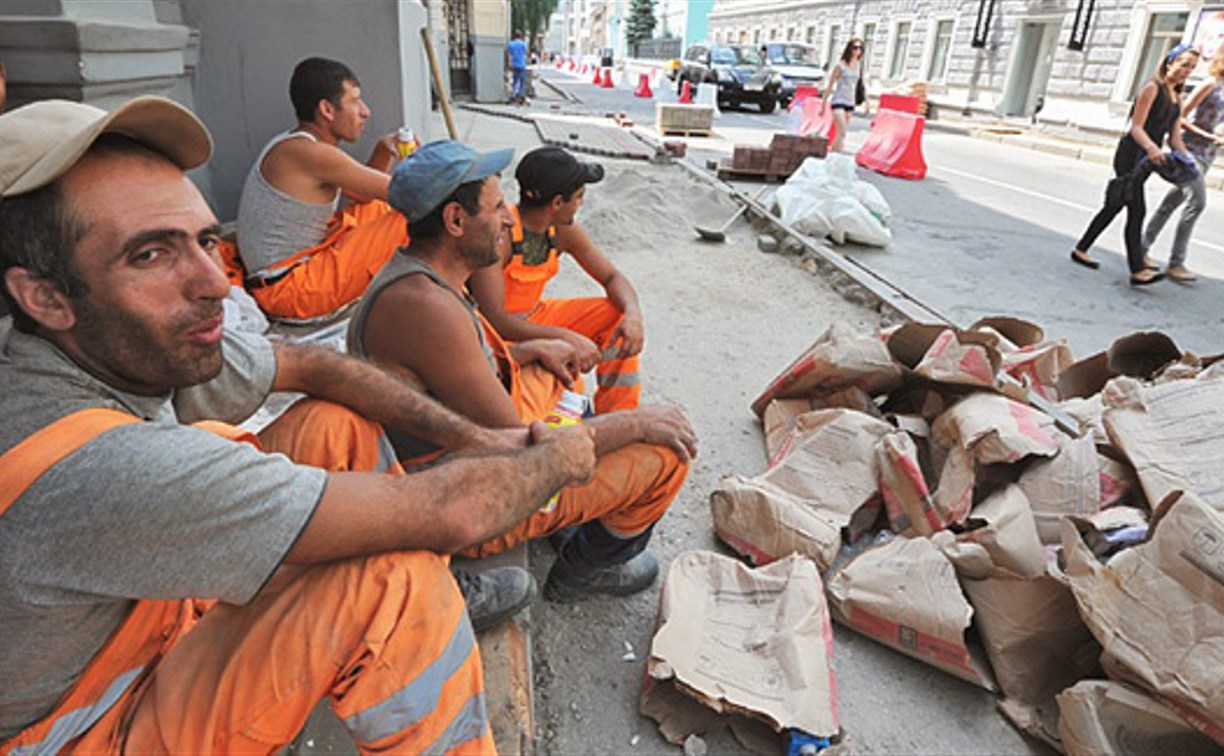 В Туле на строительной площадке незаконно работали мигранты