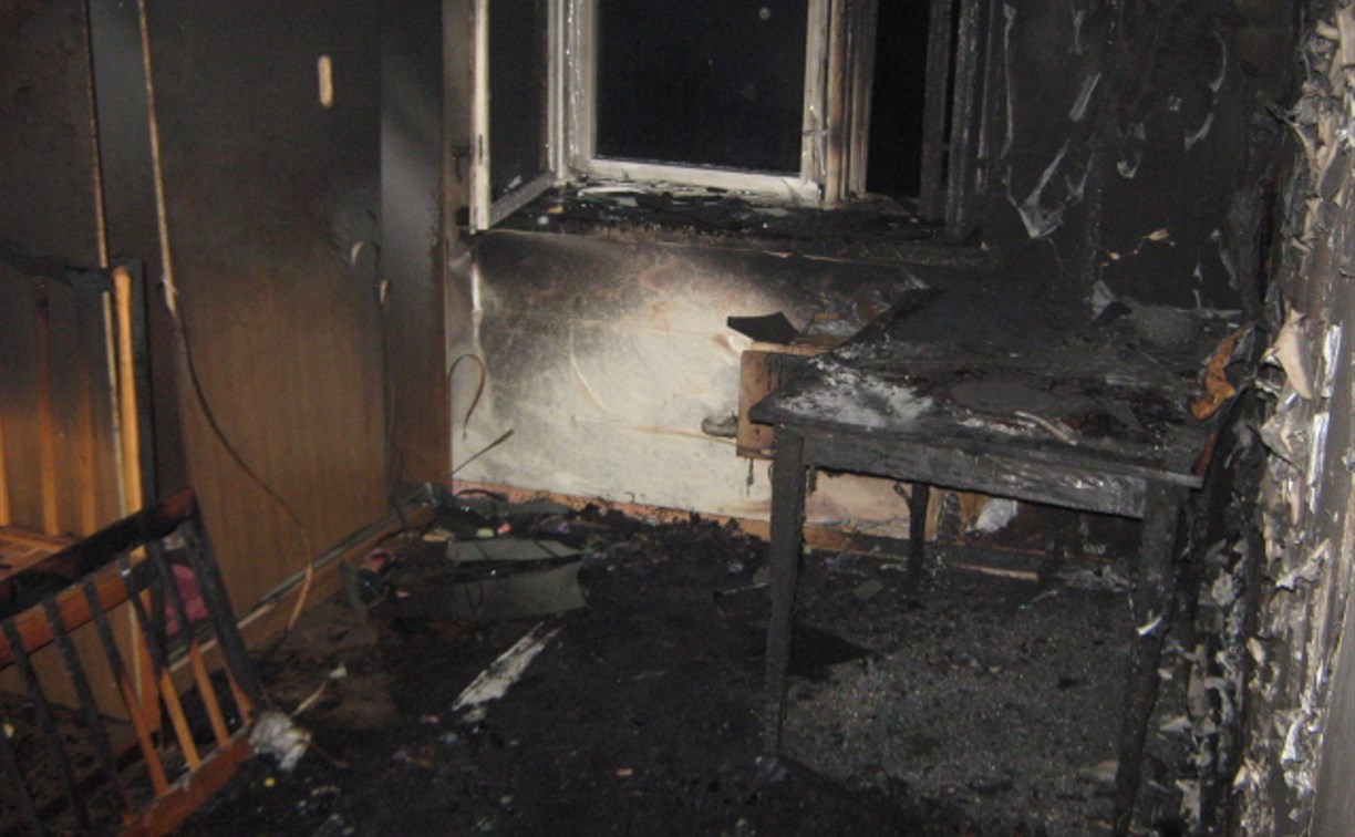 В Алексине ночью горела квартира в девятиэтажке