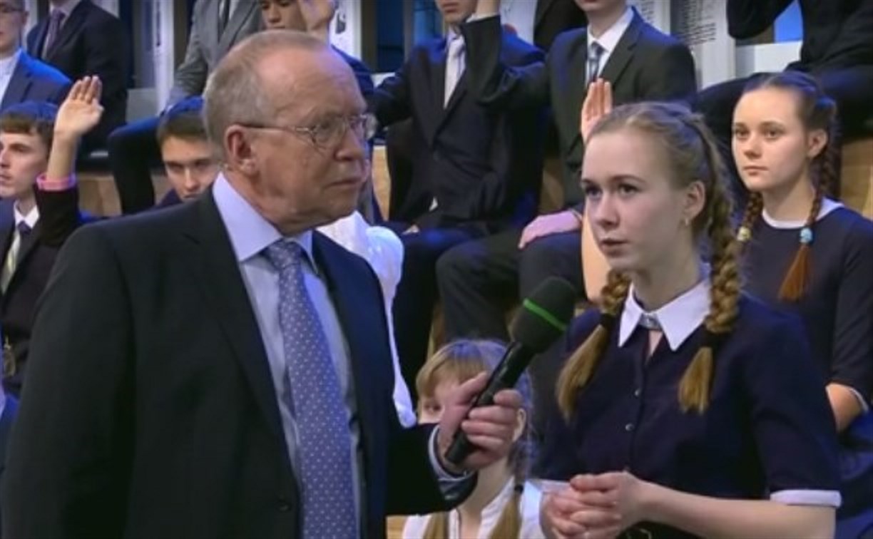 Школьница из Ясногорска получила орден на передаче «Умницы и умники»