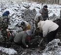 Под Новомосковском обнаружено масштабное захоронение солдат в годы ВОВ