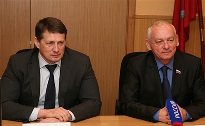 Евгений Авилов и Александр Прокопук поздравили жителей Тулы с праздником