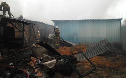 Причина пожара в Щекино пока не установлена