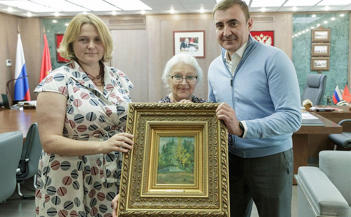 Алексей Дюмин подарил музею-заповеднику В. Д. Поленова картину художника