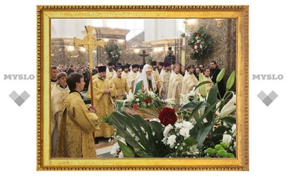 Святейший Патриарх Кирилл совершил Божественную литургию в кафедральном соборе Христа Спасителя в Калининграде