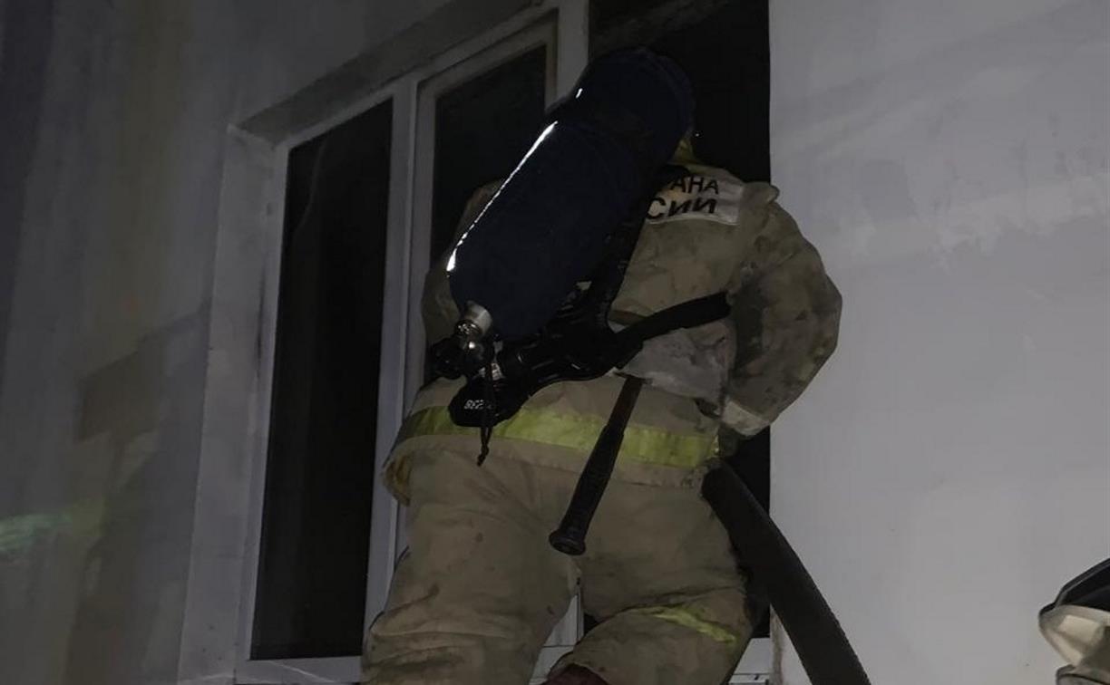 На пожаре в Плавском районе пострадал человек