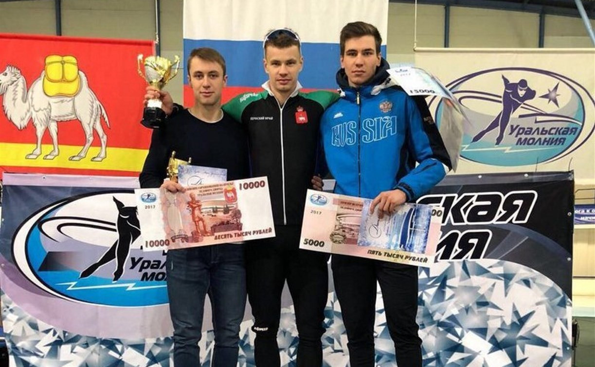 Тульский конькобежец завоевал три медали на чемпионате России