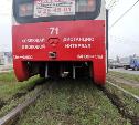 В Туле трамвай сошёл с рельсов: причиной ЧП стала ненастная погода