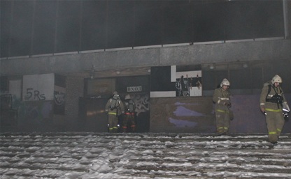 В бывшем кинотеатре «Искра» произошел пожар