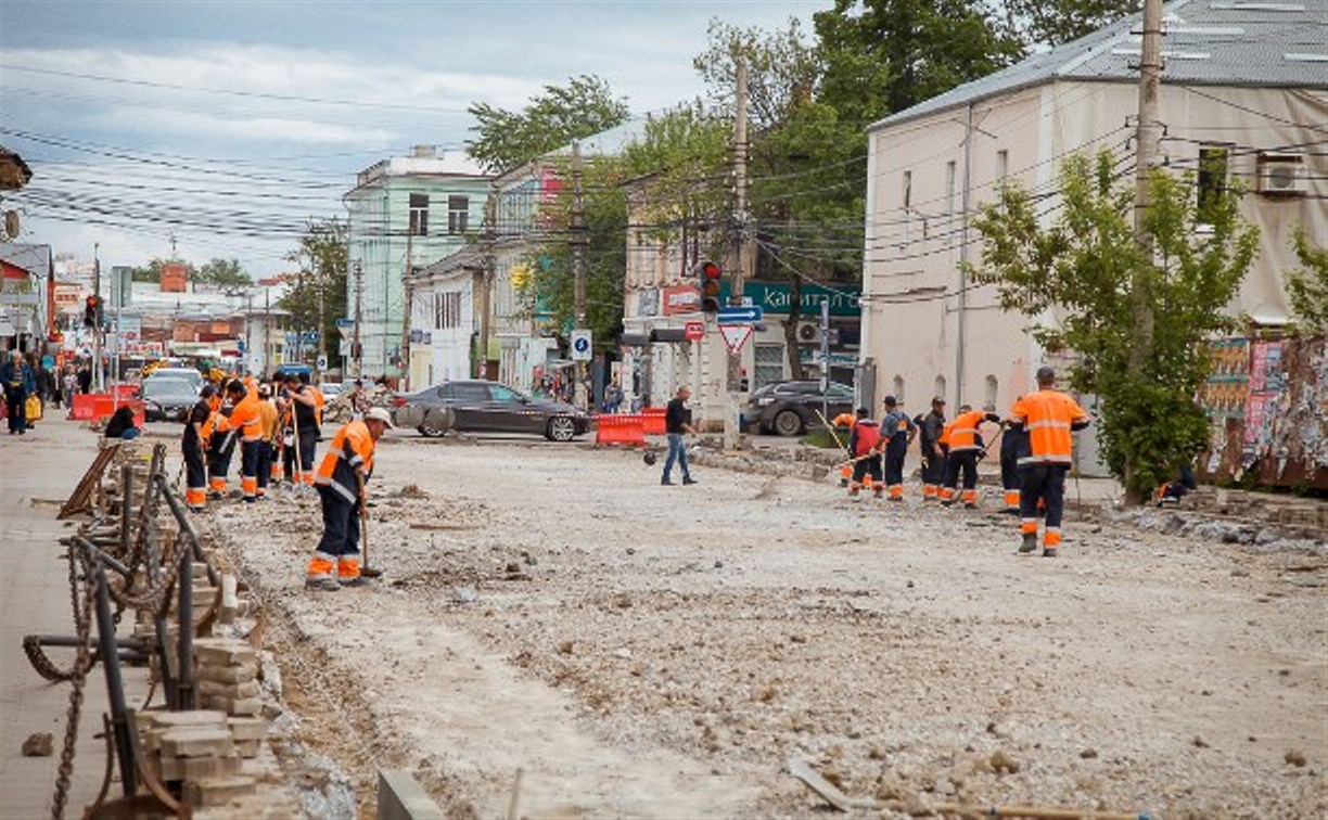 Ремонт тротуара на ул. Каминского в Туле: администрация подала на подрядчика в суд