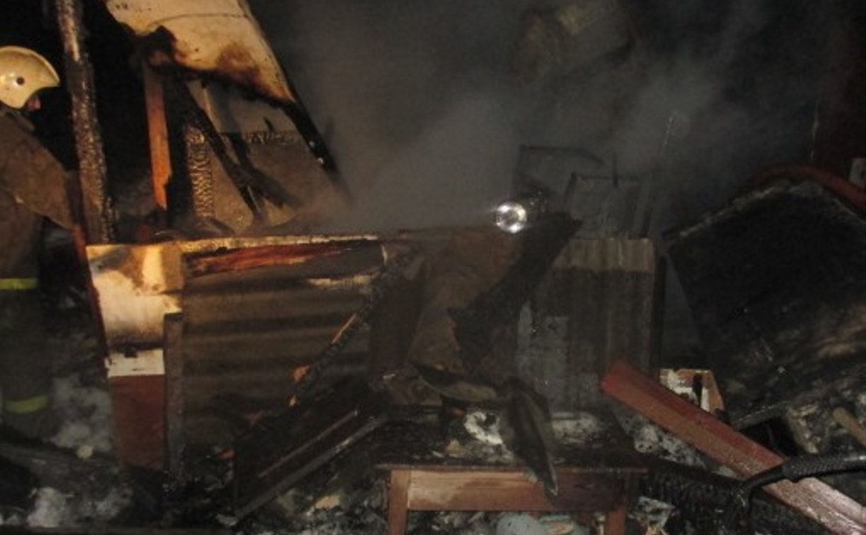 В сгоревшем доме в Донском пожарные обнаружили труп