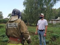 Противопожарные учения в администрации Воловского района, Фото: 5