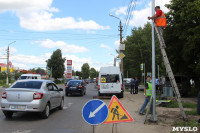В Туле общественники проверили качество ремонта Одоевского путепровода и шоссе, Фото: 8