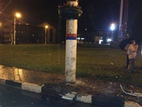 На ул. Короленко ВАЗ-21010 врезался в столб, Фото: 3