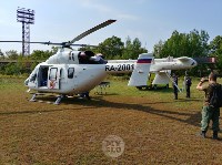 Жительницу Тульской области доставили в щекинскую больницу на вертолете, Фото: 1