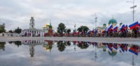 Велопробег в цветах российского флага, Фото: 9