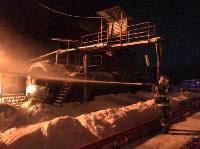 Крупный пожар в Ленинском: загорелся склад на заводе битумных изделий, Фото: 10