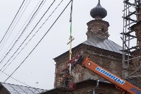 В Туле колокольня храма Рождества Христова получила новый шпиль, Фото: 27