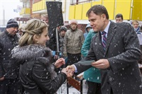 Груздев вручил ключи от социального жилья в Богородицке. 1 апреля 2014, Фото: 5