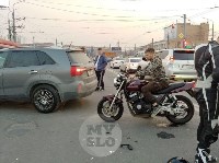 В Туле внедорожник подрезал мотоциклиста, Фото: 7