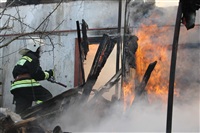 Пожар в жилом бараке, Щекино. 23 января 2014, Фото: 17
