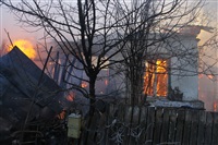 Пожар в жилом бараке, Щекино. 23 января 2014, Фото: 8
