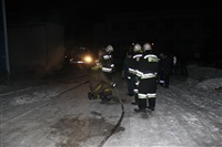 Пожар на складе ОАО «Тулабумпром». 30 января 2014, Фото: 1