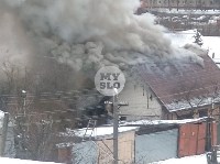 В Туле на ул. Фурманова загорелся частный дом, Фото: 3