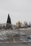 На площади Ленина сбили новогоднюю конструкцию, Фото: 10