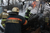 Пожар в жилом бараке, Щекино. 23 января 2014, Фото: 10