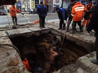 Порыв водопровода на пр. Ленина 4 апреля 2014, Фото: 2